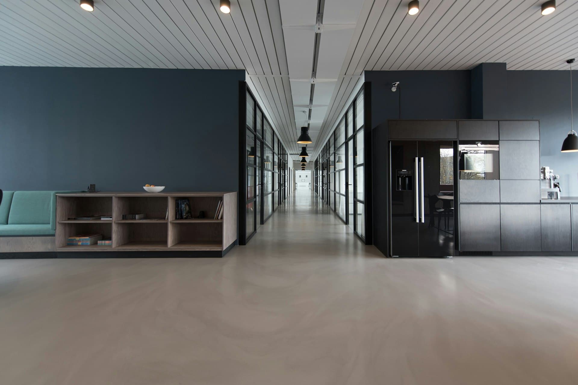Modern workspace with multiple monitors